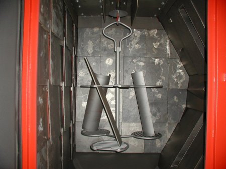 Blasting device  dry decontamination