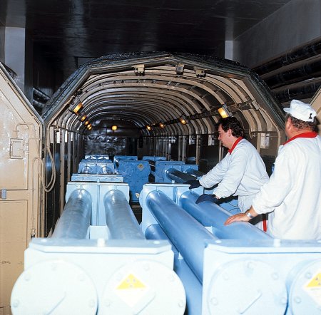 Nuclear fuel in transport containers was transported to the power plant